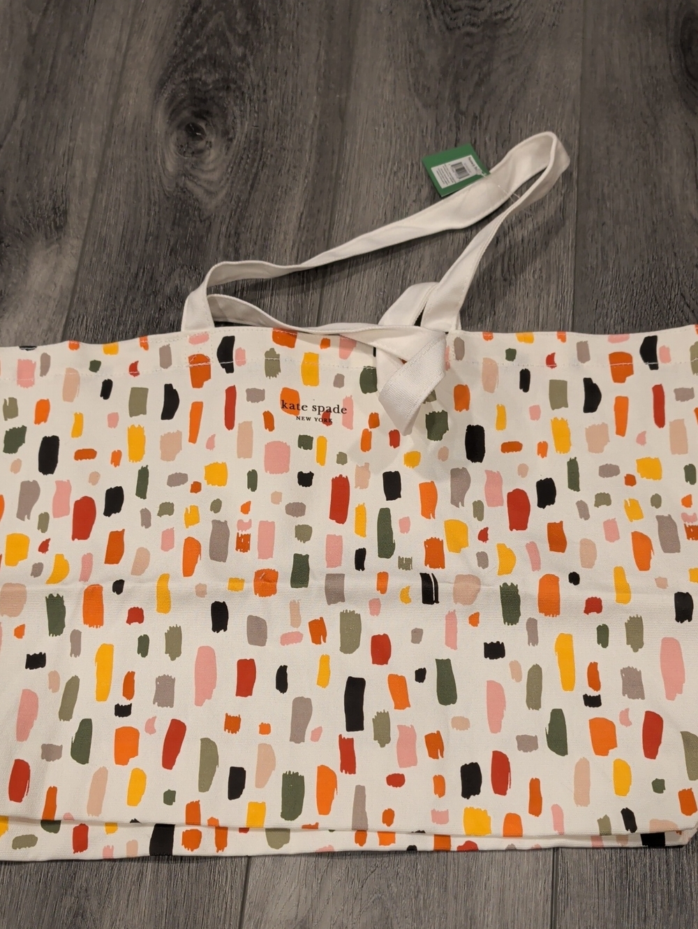 Authentic kate spade Multicolor Brushstroke Canvas Tote